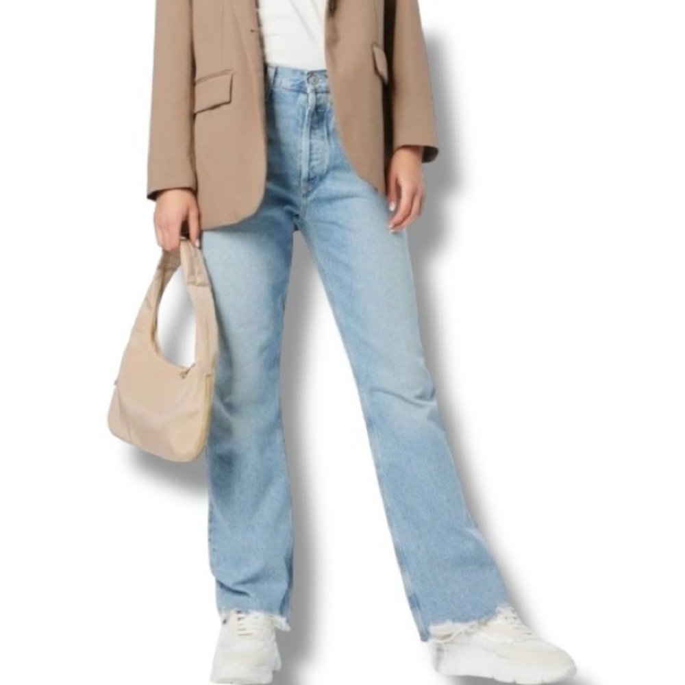 Agolde Relaxed Bootcut Jeans in Curio Wash Size 25 - Picture 4 of 13